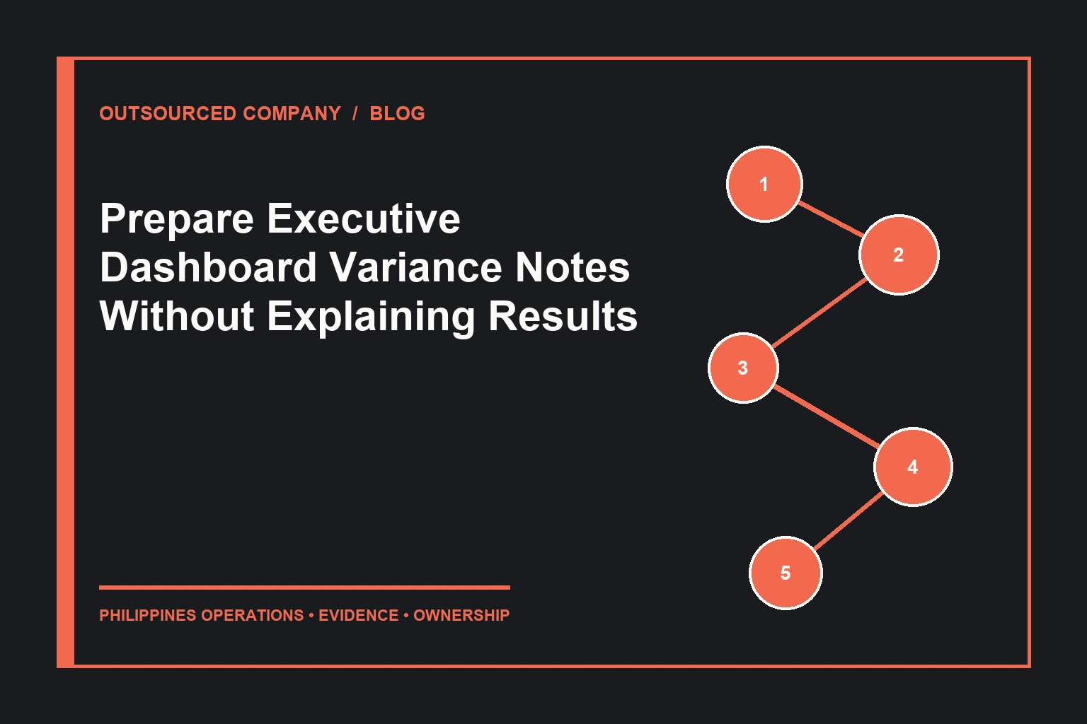 Prepare Executive Dashboard Variance Notes Without Explaining Results operations illustration